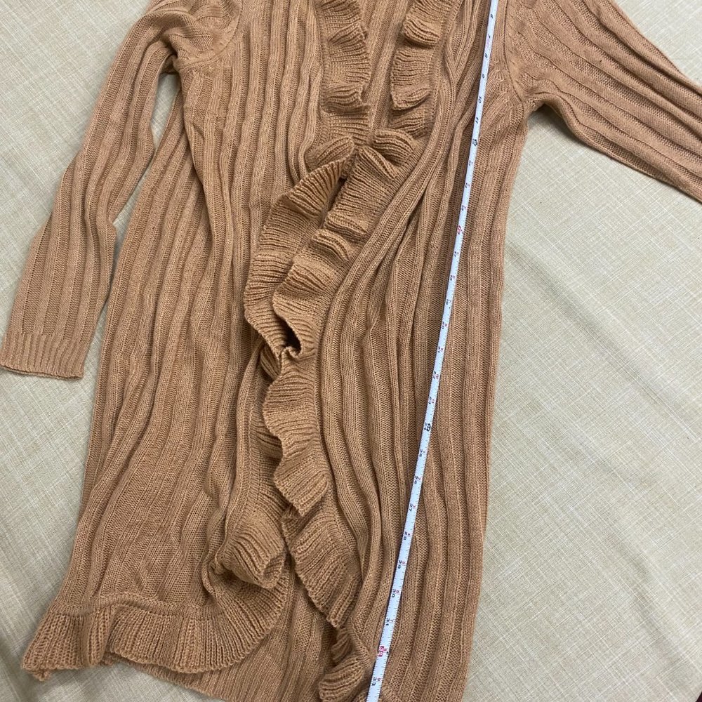 Long Ruffled Cardigan - Picture 4 of 4